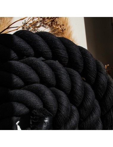 Black cotton rope 40 mm