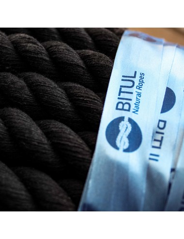 Black cotton rope 40 mm