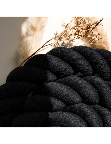 Schwarzes Baumwollseil 30 mm