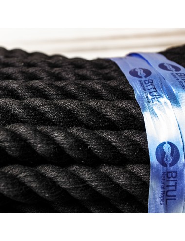 Black cotton rope 20 mm