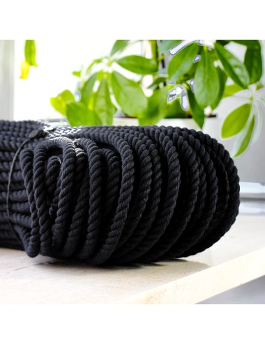 Black cotton rope 12 mm 50 m