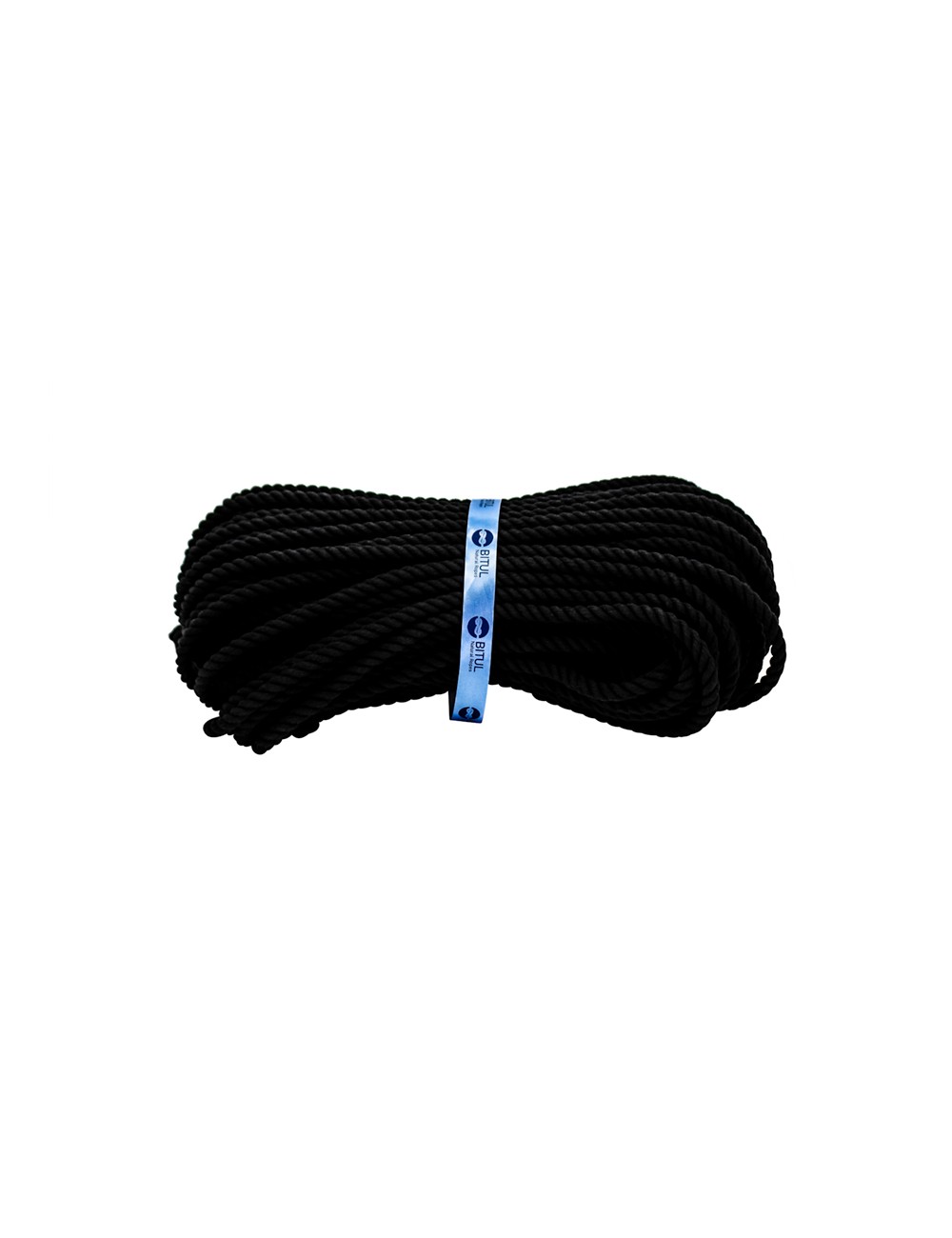 Black cotton rope 8 mm