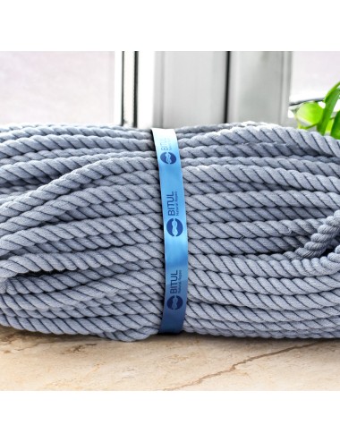 Gray cotton rope 6 mm 50 m