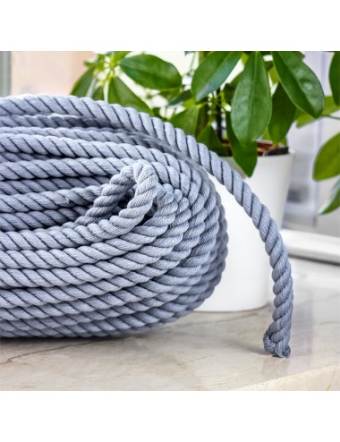 Graues Baumwollseil 6 mm 50 m