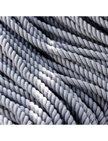 Corda di cotone grigio 8 mm