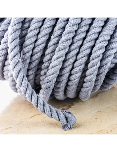 Corda di cotone grigio 12 mm