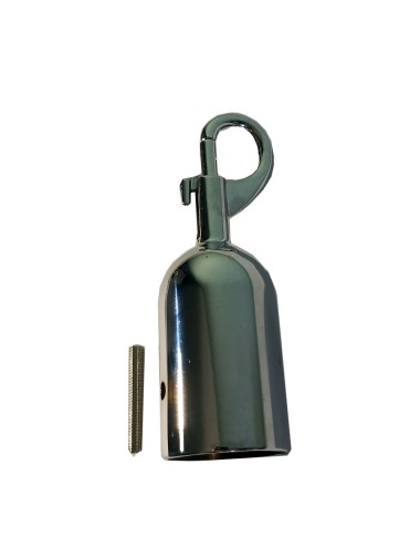 Embout pour corde Ø30 mm avec mousqueton