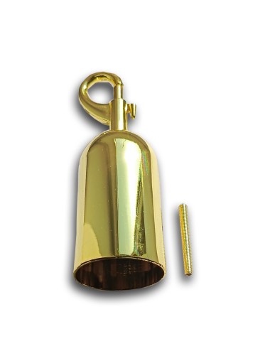Terminale per corda Ø40 mm con moschettone - Colore Oro