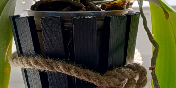 Jute rope - flowerpot